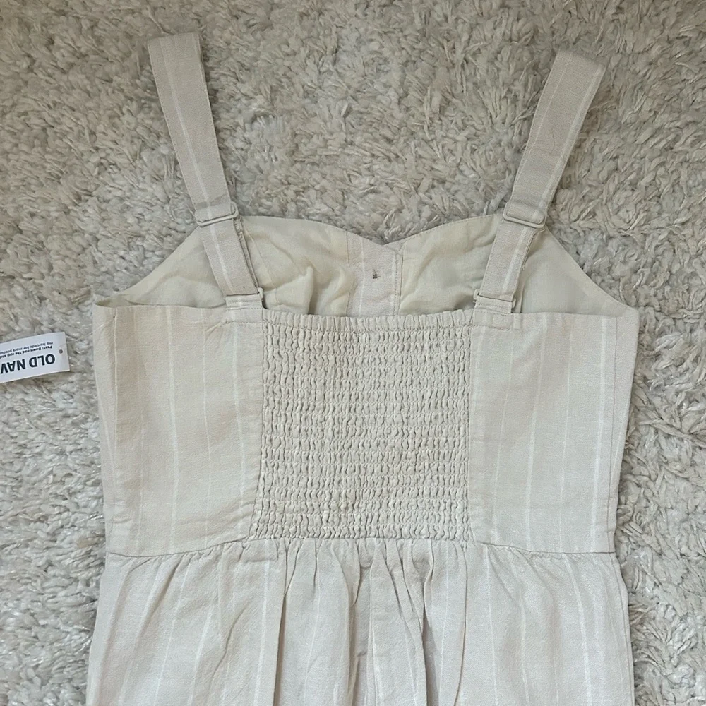 Old Navy Button-Front Linen-Blend Cami Jumpsuit (NWT) - Picture 9 of 11